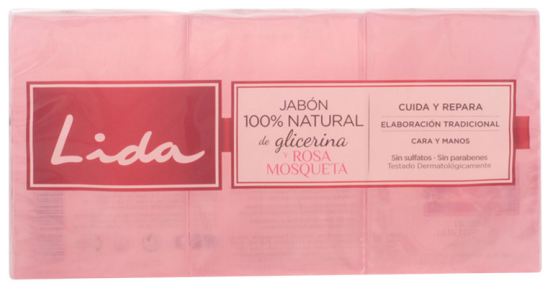 Glycerin Soap 100% Natural and Rosehip Lot 3 Pieces