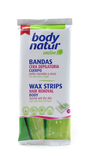 Depilatory Bands body Aloe Vera and Argan 16 pcs