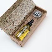 Gift Set Oil and Wax for Mustache with Beard Private Stock