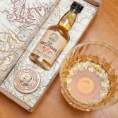 Mustache Wax and Whiskey Bottle Gift Set