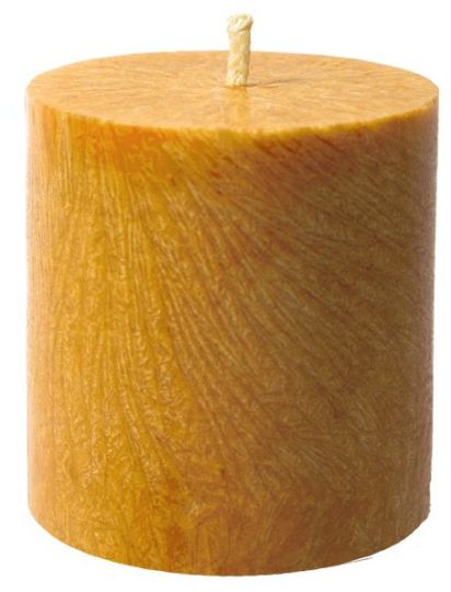 Small Yellow Pillar Candle