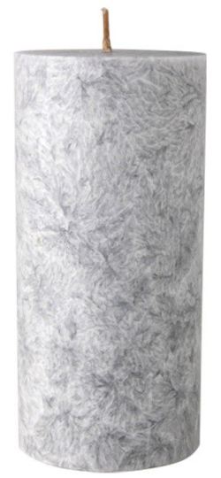 Grey pillar candle