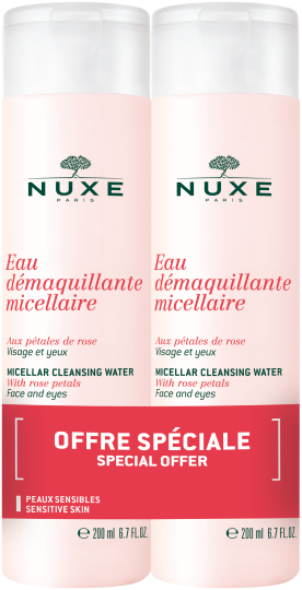 Micellar Cleansing Water with Rose Petals 2x400 ml