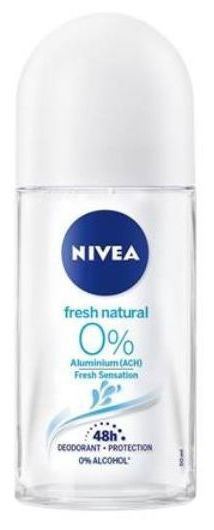 Nivea Roll on Deodorant 0% Aluminium Fresh Natural 50 ml