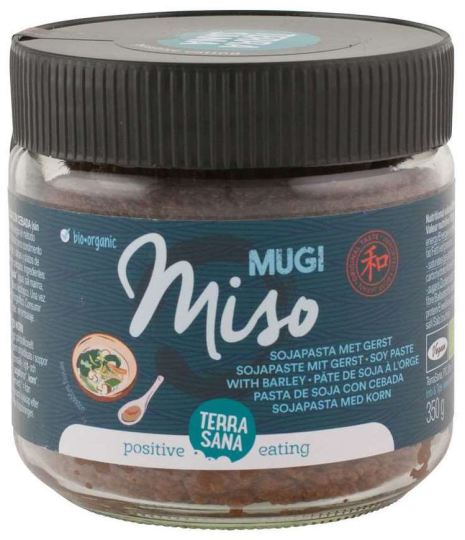 Terrasana Unpasteurized Mugi Miso Soybean Paste with bait