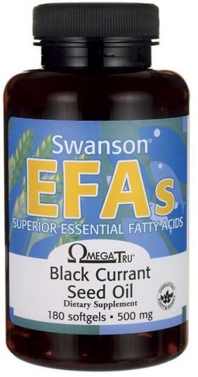 Black Currant Seed Oil 500 mg 180 Softgels