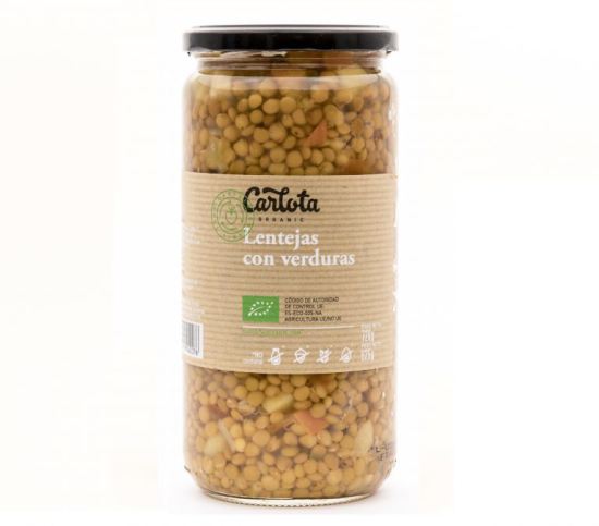 Organics lentils with vegetables 720 gr 12 units Organics lentils with vegetables 720 gr 12 units