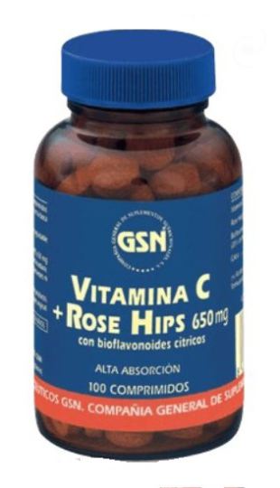 Rose Hips Vitamin C + 650Mg.con Bioflav.citr.100C Rose Hips Vitamin C + 650Mg.con Bioflav.citr.100C