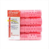 Large Pink Hair Rollers 8 pcs